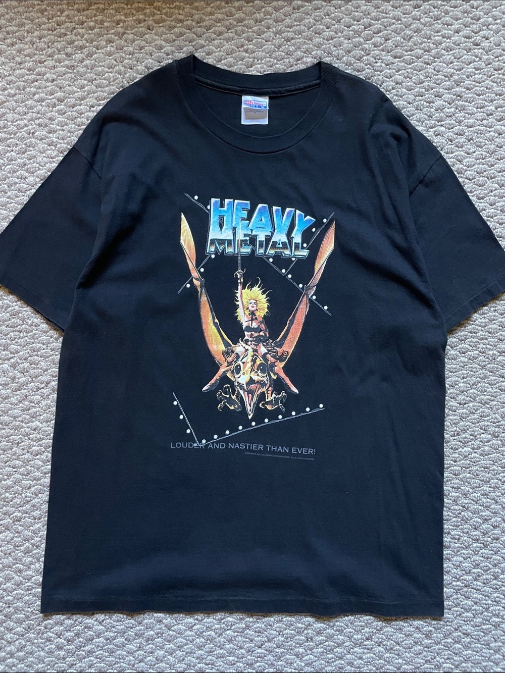 Vintage Heavy Metal animated movie single stitch t shirt